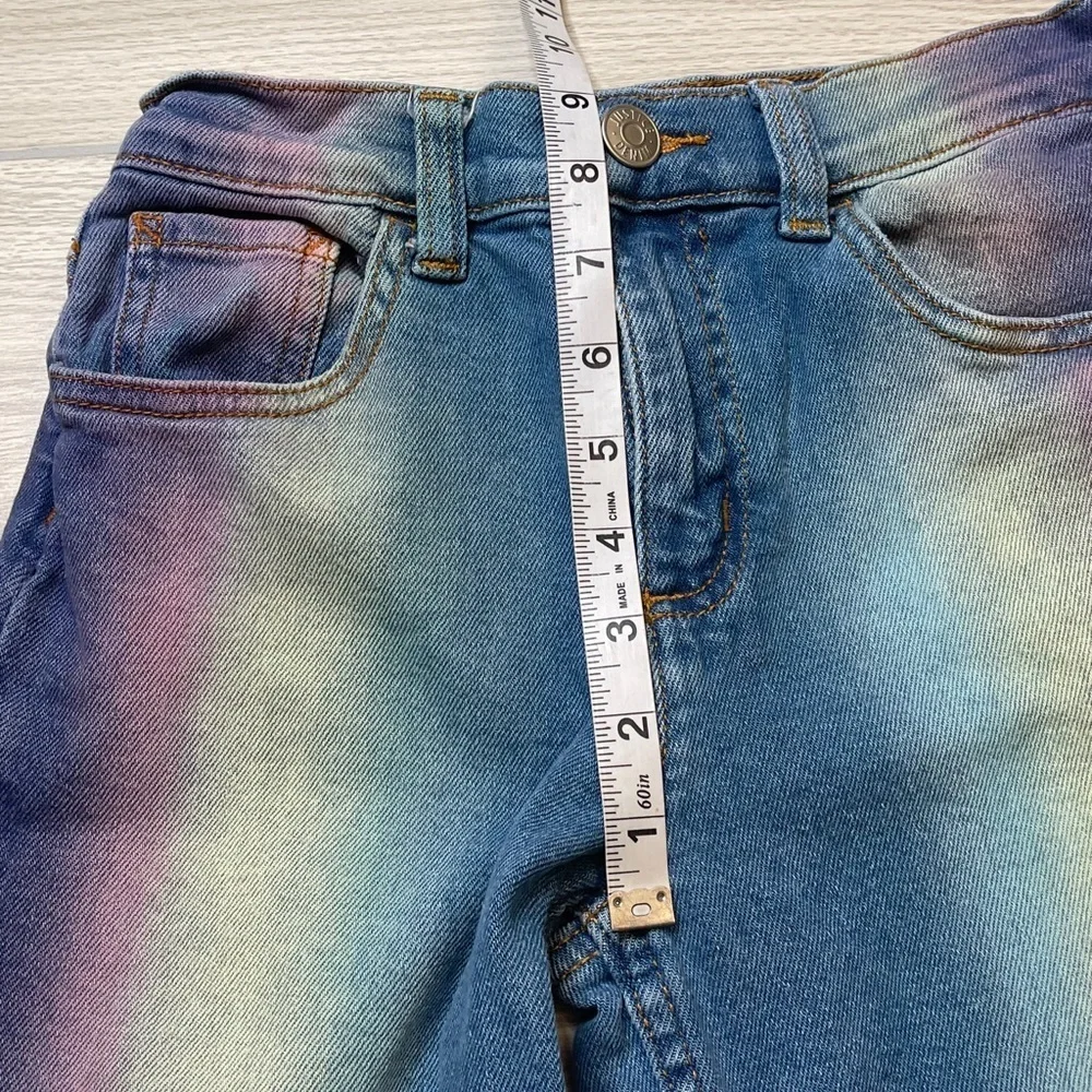 Justice 90’s Ombré Baggy Jeans Straight Leg Denim Girl’s Size 12